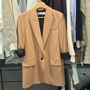Zara One Button Blazer